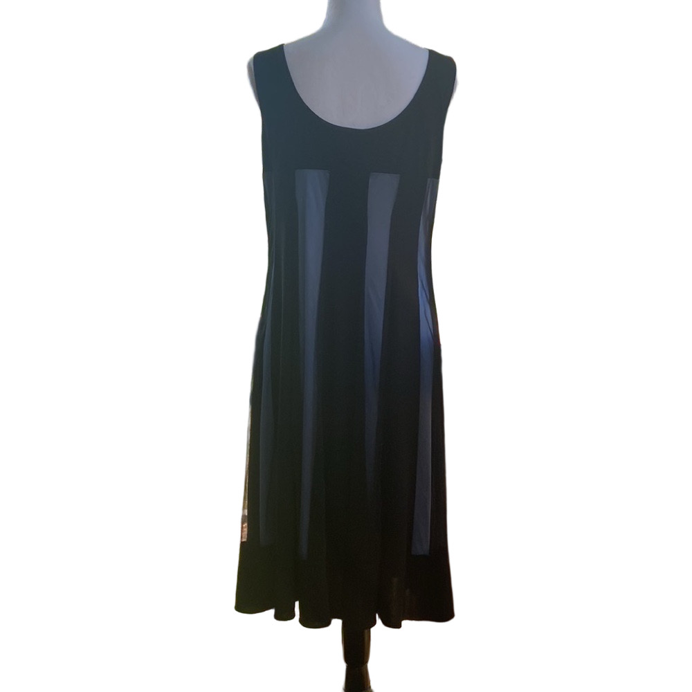 NWT A-line Dress Teal Black Satin & Lace size 10